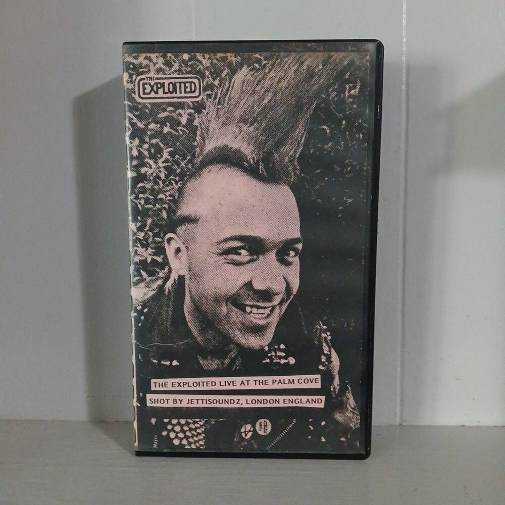 The Exploited VHS Live At Palm Cove Punk Rock Concert Video